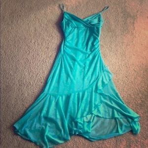 teal/light turquoise dress